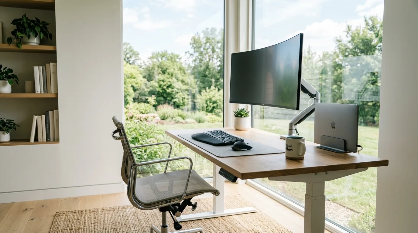 Use color to shape the work mood inspiration for a home office.